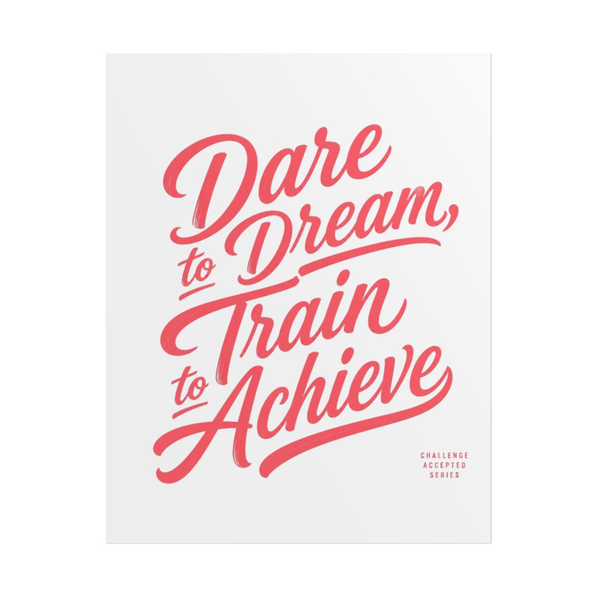 Michelle Khare "Dare to Dream, Train to Achieve" Poster - alternate angle 1, merchandise