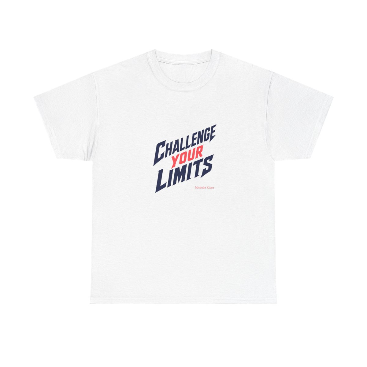 Michelle Khare "Challenge Your Limits" Unisex Tee - alternate angle 5, merchandise