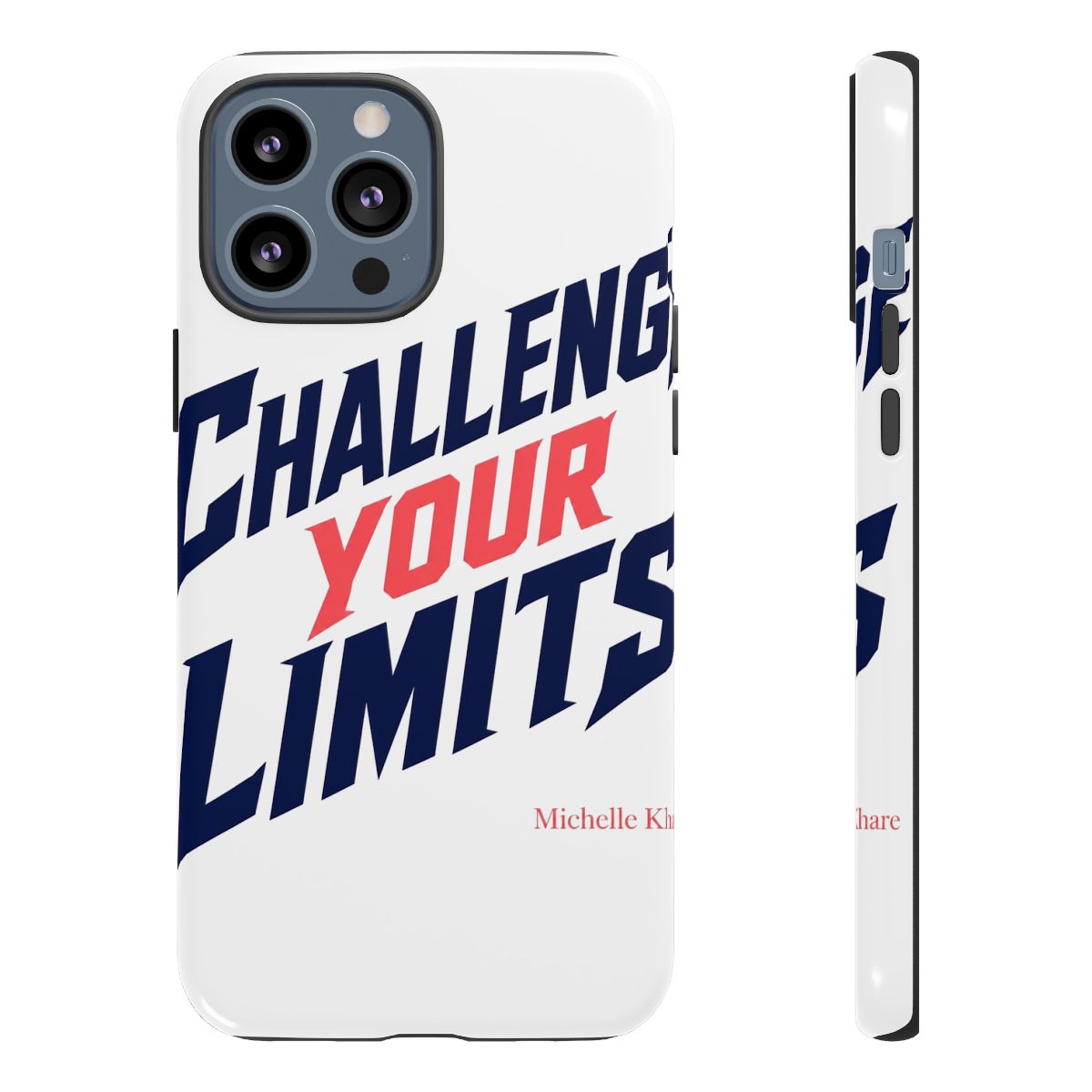 Michelle Khare "Challenge Your Limits" Phone Case - alternate angle 2, merchandise