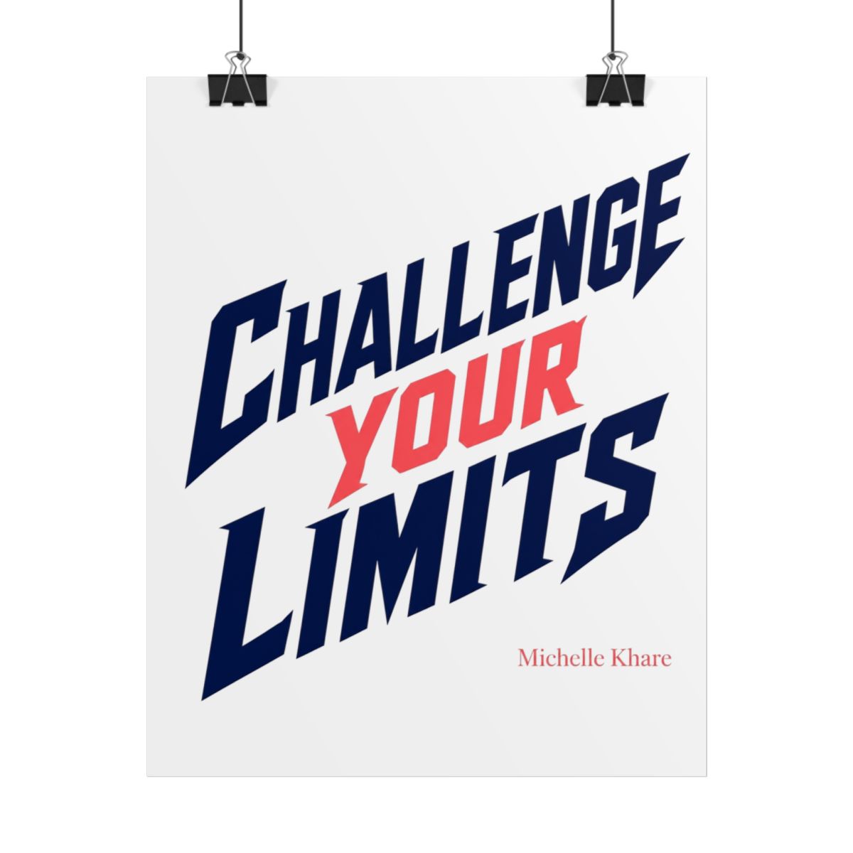 Michelle Khare "Challenge Your Limits" Poster
