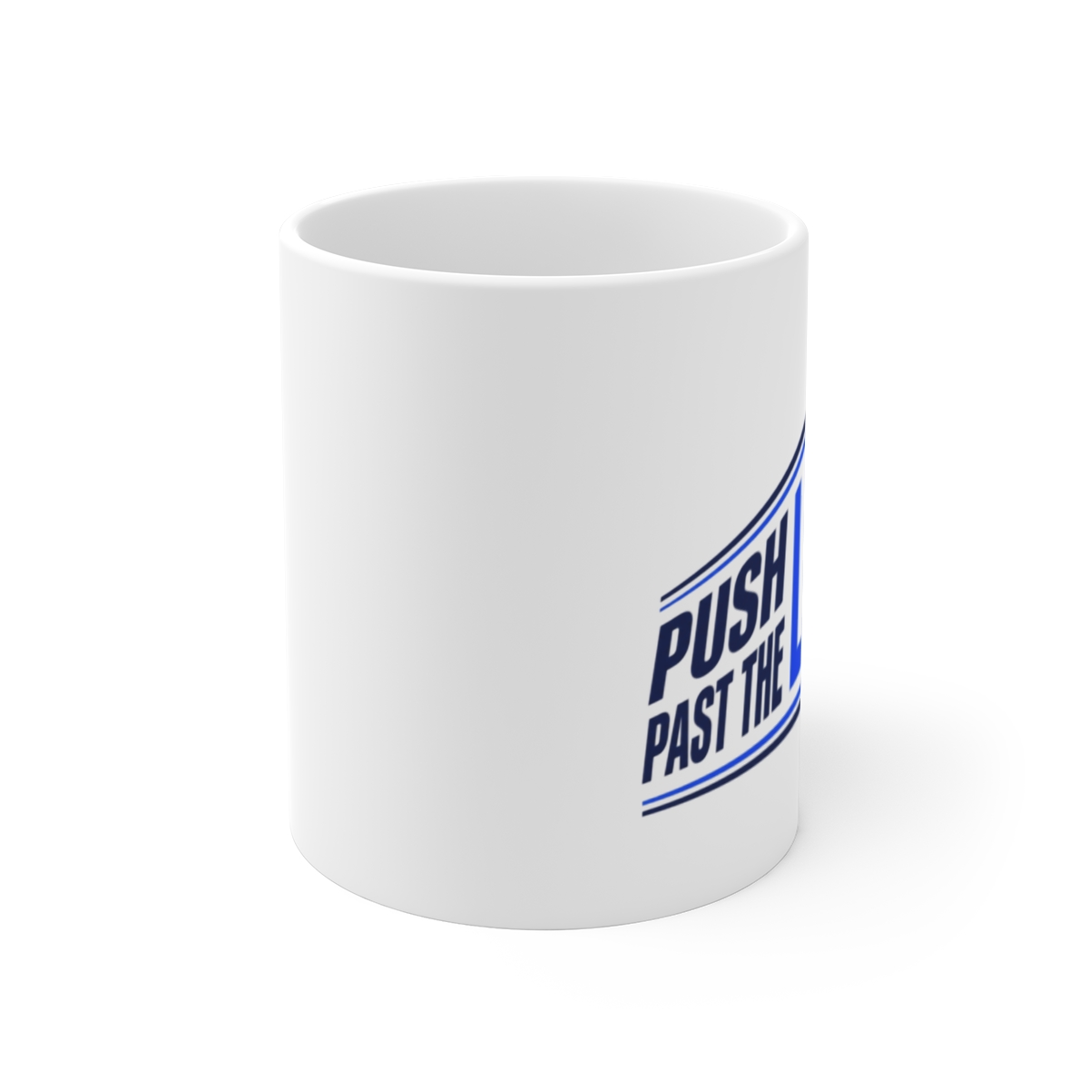 Michelle Khare "PUSH PAST THE LIMITS" White Mug - alternate angle 1, merchandise