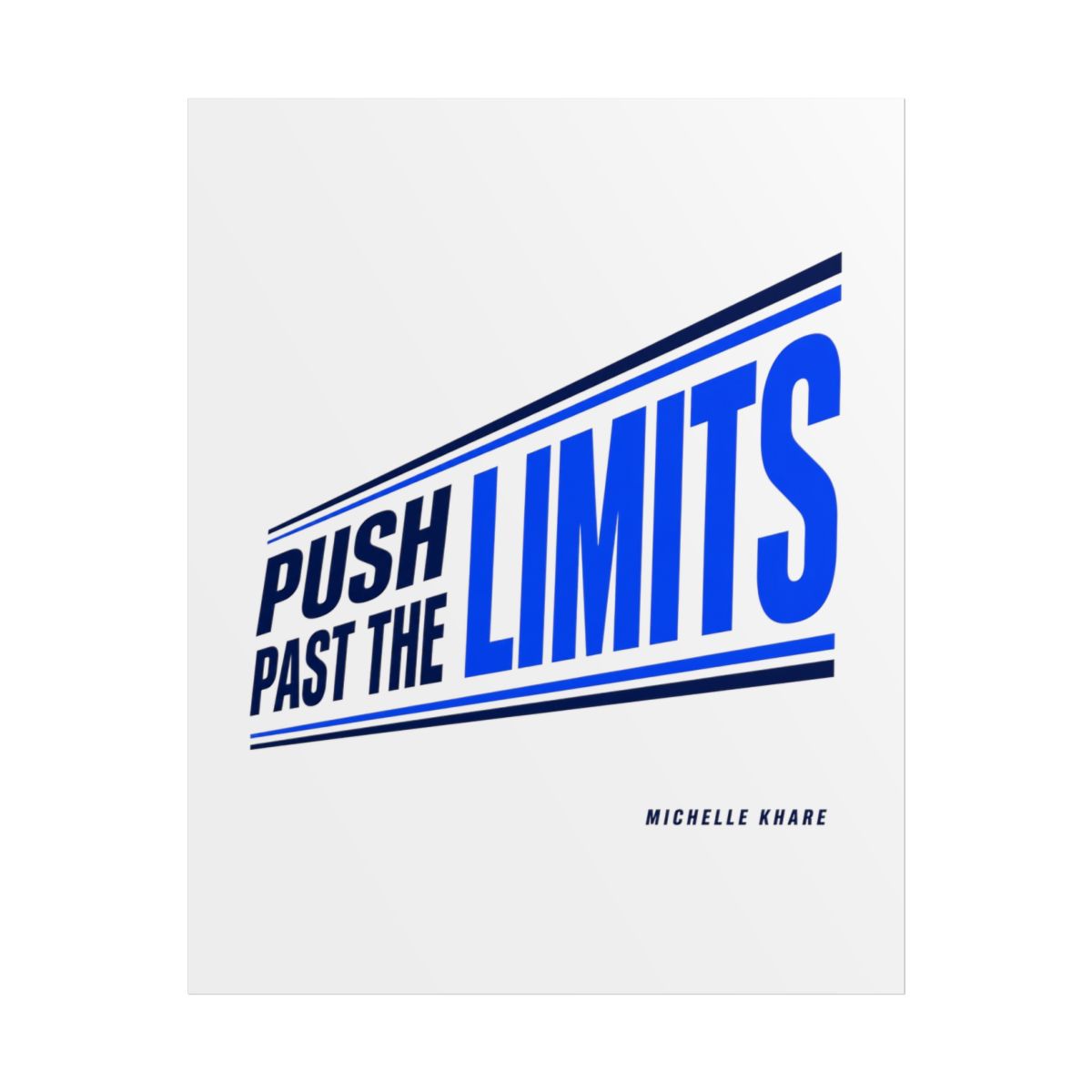 Michelle Khare "PUSH PAST THE LIMITS" Poster - Official Posters & Wall Art merchandise
