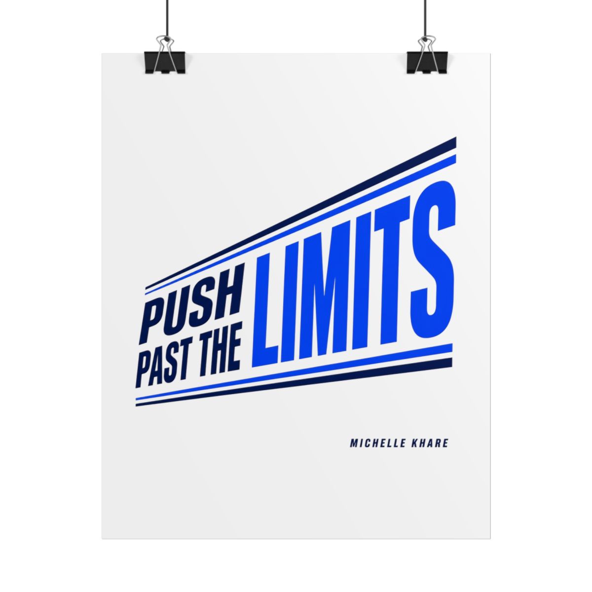 Michelle Khare "PUSH PAST THE LIMITS" Poster