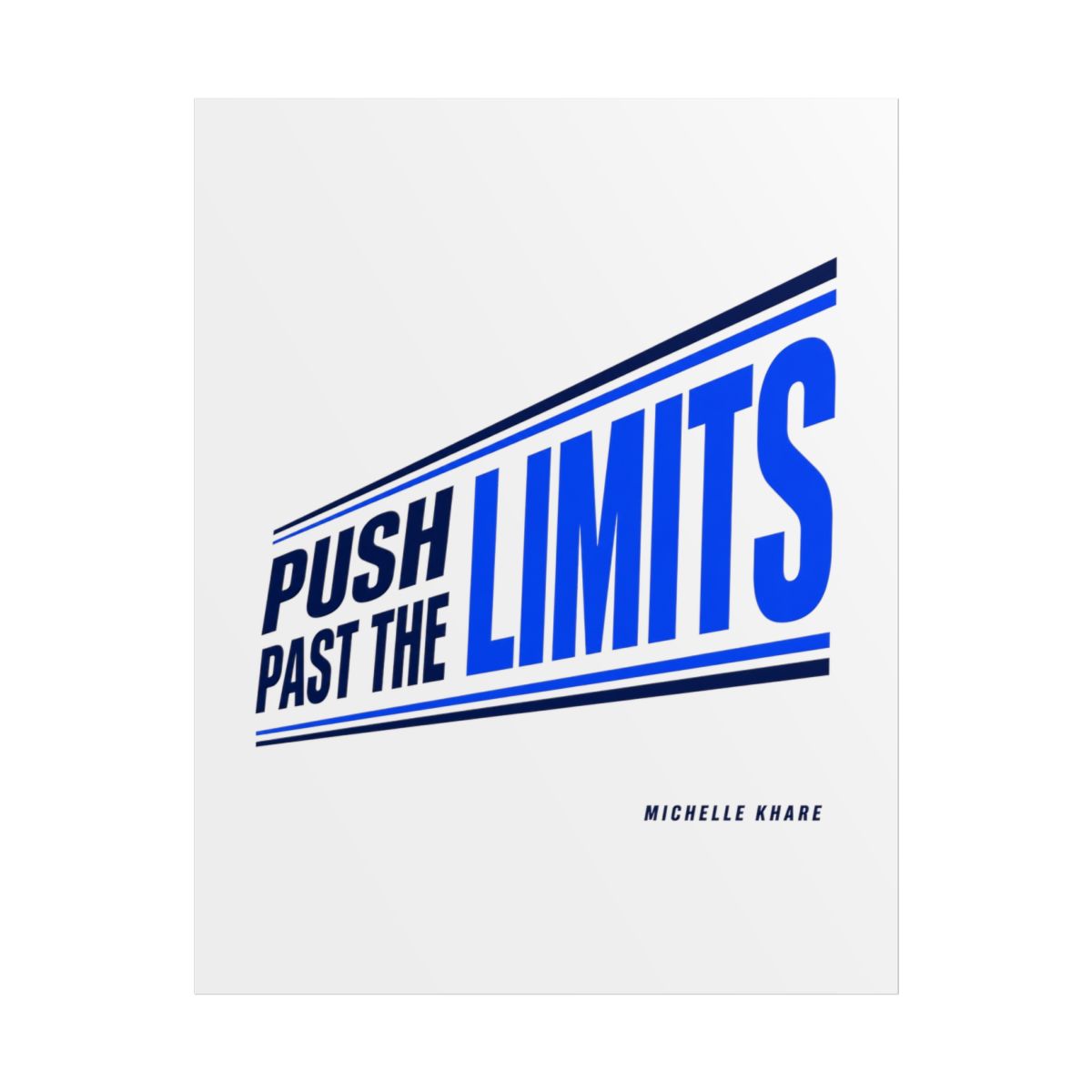 Michelle Khare "PUSH PAST THE LIMITS" Poster - alternate angle 1, merchandise
