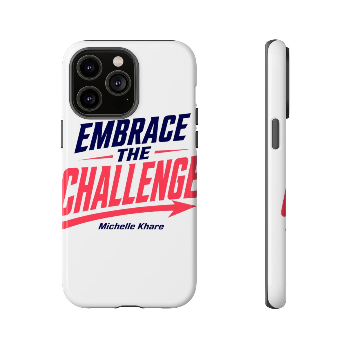 Michelle Khare "EMBRACE THE CHALLENGE" Phone Case - alternate angle 5, merchandise