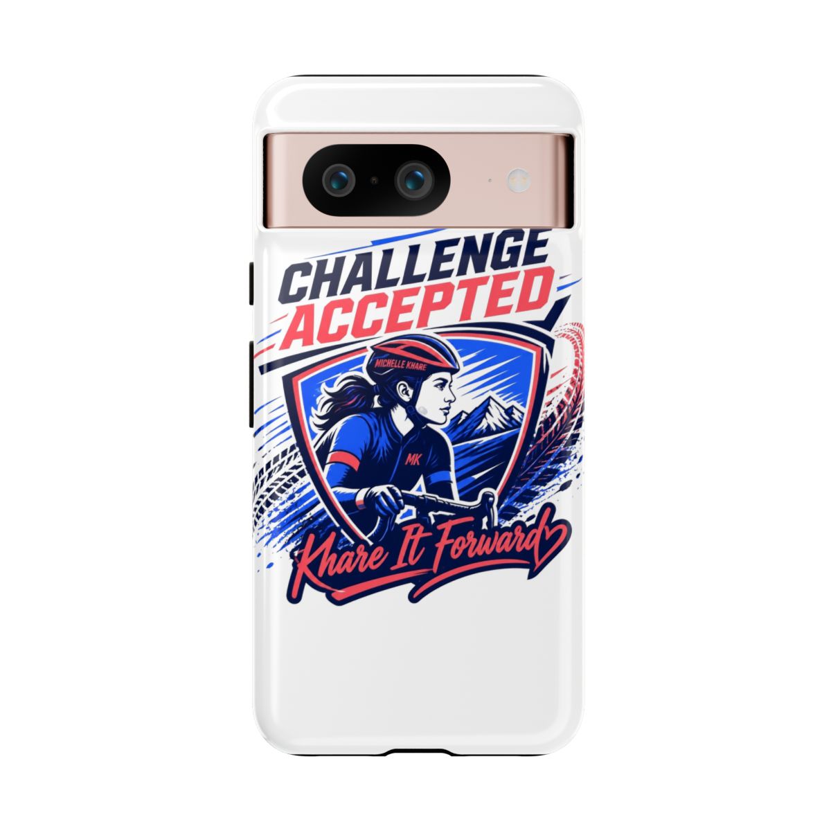 Michelle Khare "Challenge Accepted" Phone Case - alternate angle 3, merchandise