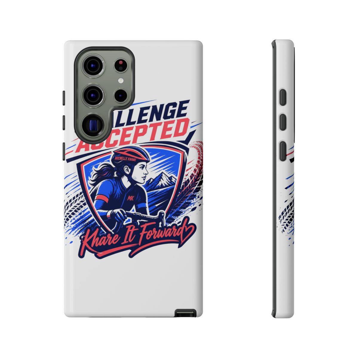 Michelle Khare "Challenge Accepted" Phone Case - alternate angle 1, merchandise